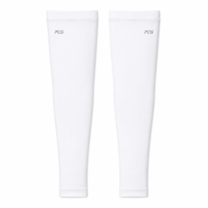 Custom compression athletic arm sleeves with UV protection manufactured by PCG Sportswear