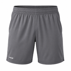 Custom men's athletic training shorts with elastic waistband and side pockets manufactured by PCG Sportswear