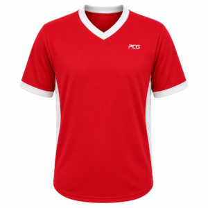 Custom baseball pullover jersey V-neck short sleeve with sublimated name and number manufactured by PCG Sportswear