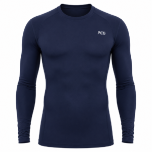 Custom baseball long sleeve compression undershirt in team colors manufactured by PCG Sportswear