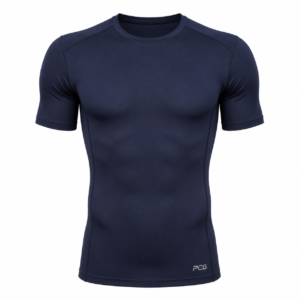 Custom short sleeve compression shirt athletic base layer top manufactured by PCG Sportswear