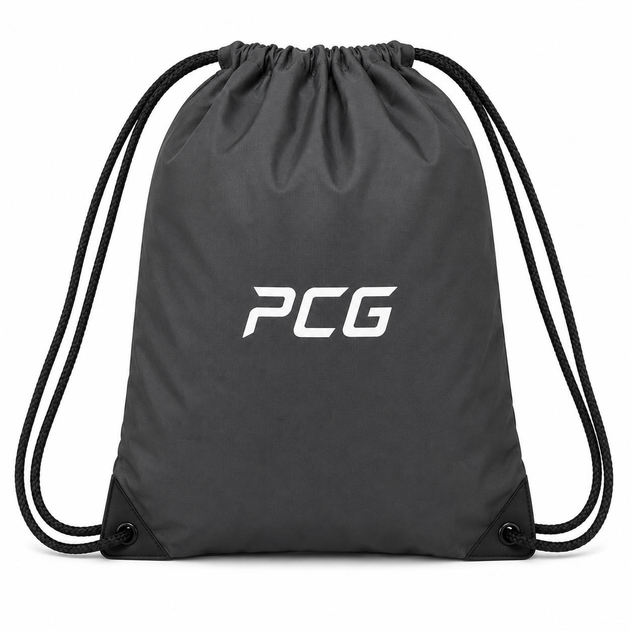 Custom drawstring cinch sack bag with team sublimation print manufactured by PCG Sportswear