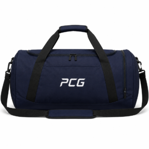 Custom team duffle bag player kit bag with team branding manufactured by PCG Sportswear