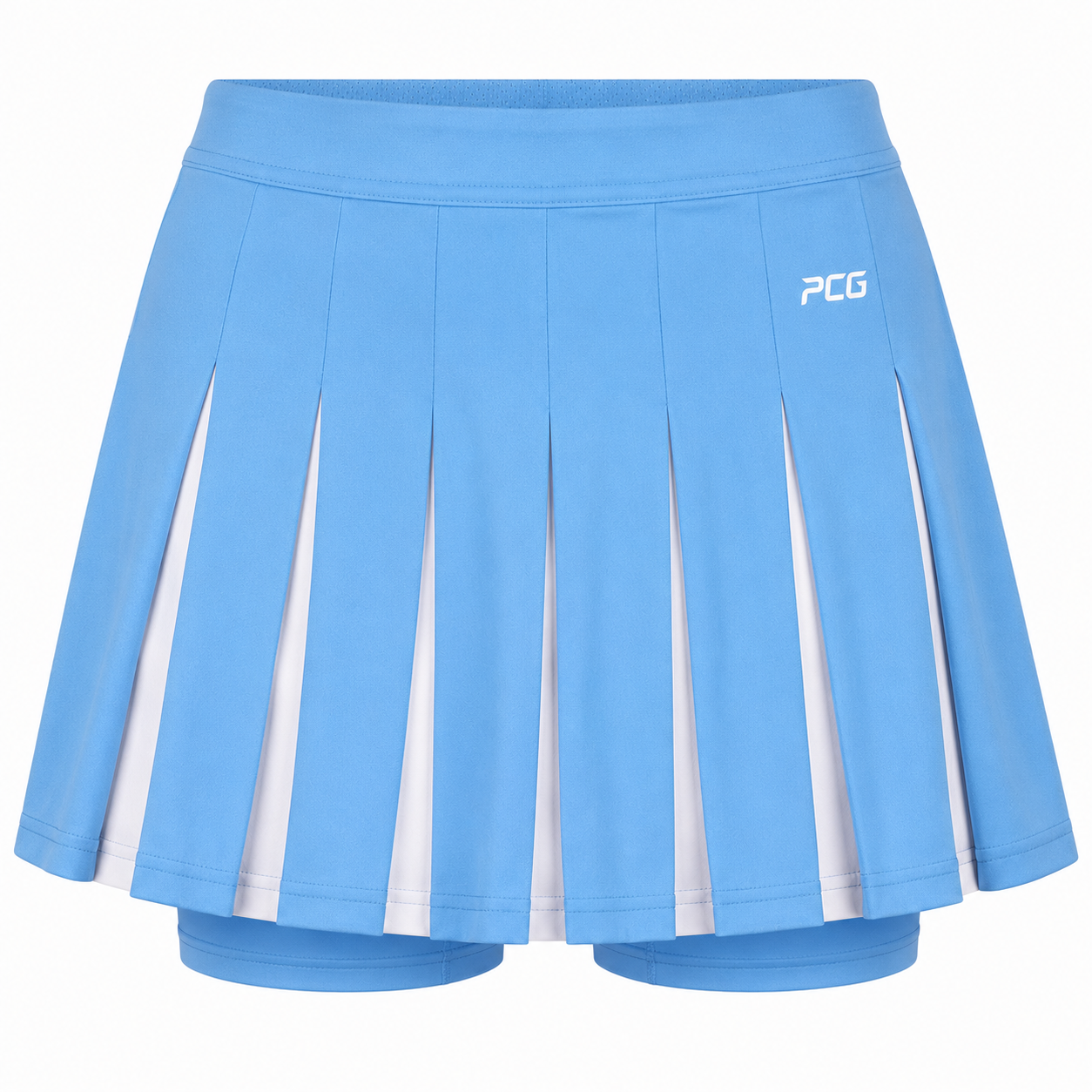 Custom field hockey kilt knife pleat design with built-in compression liner manufactured by PCG Sportswear