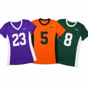 Custom flag football team jersey set complete team uniform package with sublimated designs manufactured by PCG Sportswear