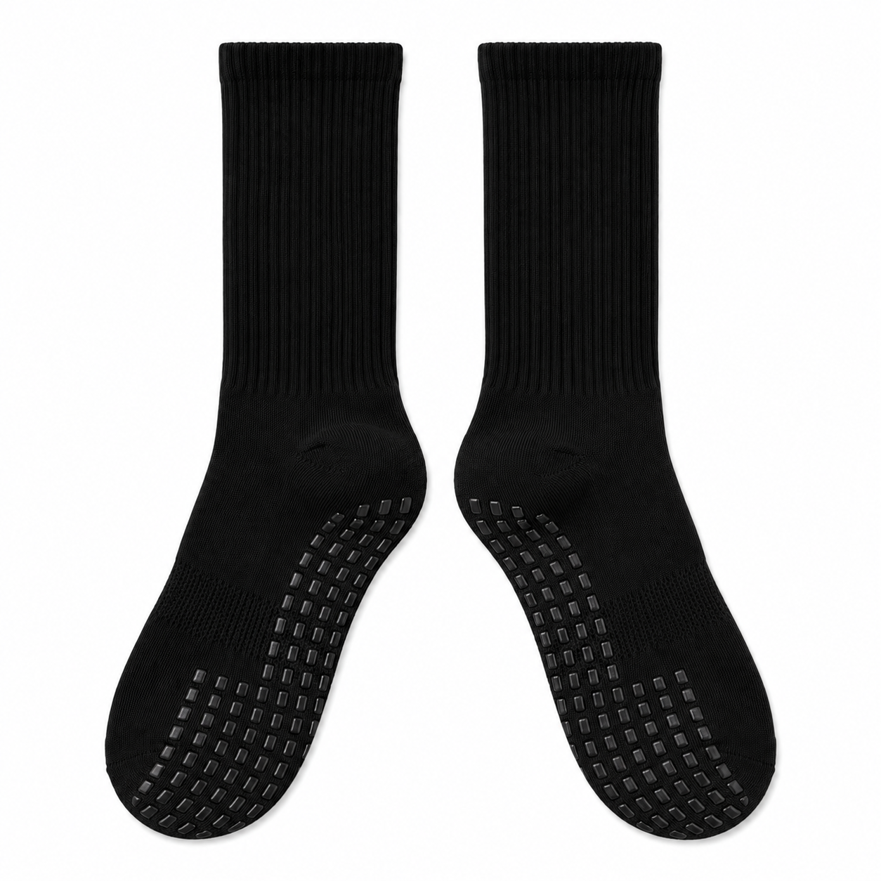 Custom anti-slip grip socks with rubber sole pads for soccer and rugby manufactured by PCG Sportswear