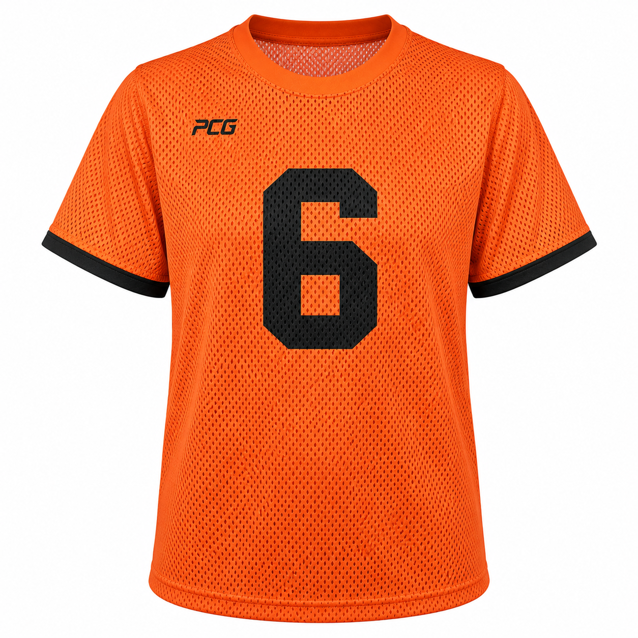 Custom lacrosse shooter shirt short sleeve mesh with sublimated number and team design manufactured by PCG Sportswear