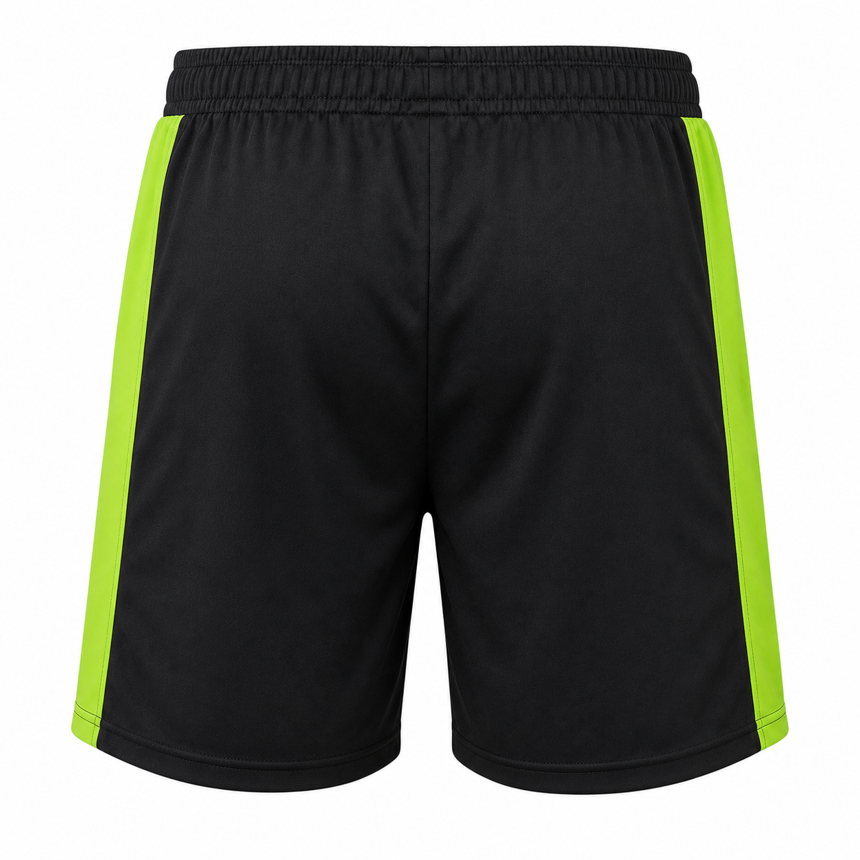 Custom men's gym training shorts with elastic drawstring waistband and sublimated side panels manufactured by PCG Sportswear