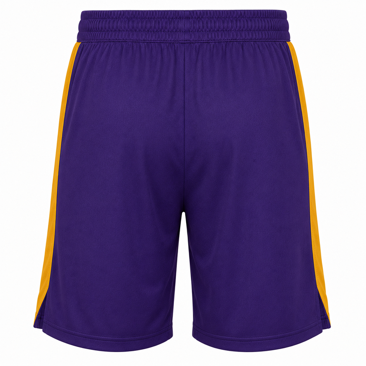 Custom men's lacrosse game shorts wide waistband with sublimated side stripe manufactured by PCG Sportswear