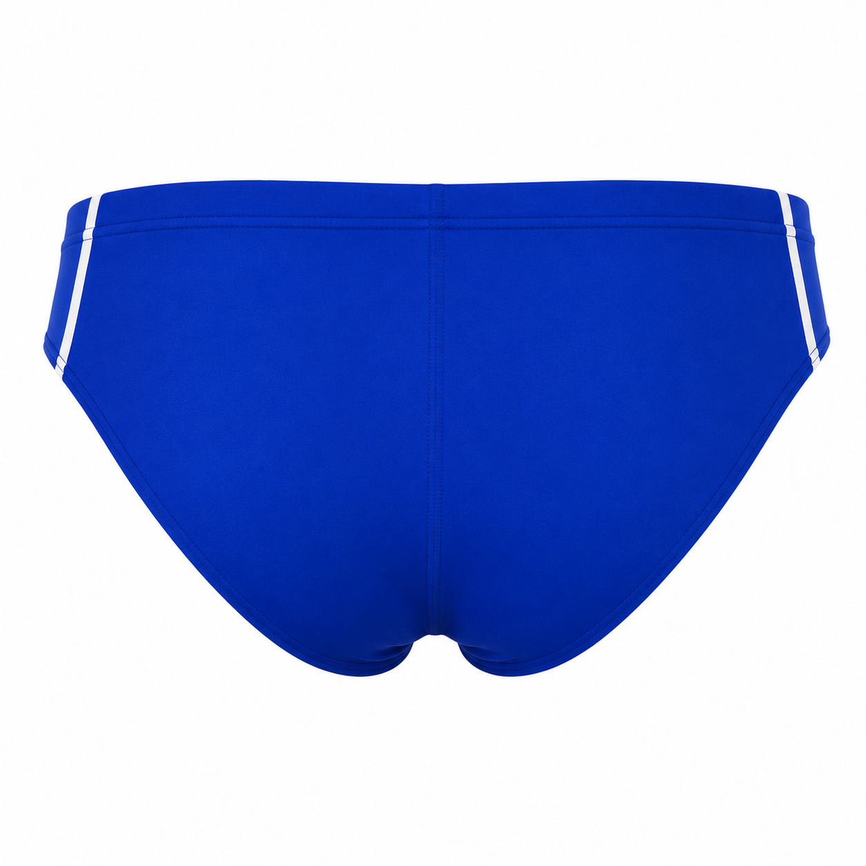 Custom men's competitive racing swim brief with chlorine-resistant fabric and team colors manufactured by PCG Sportswear