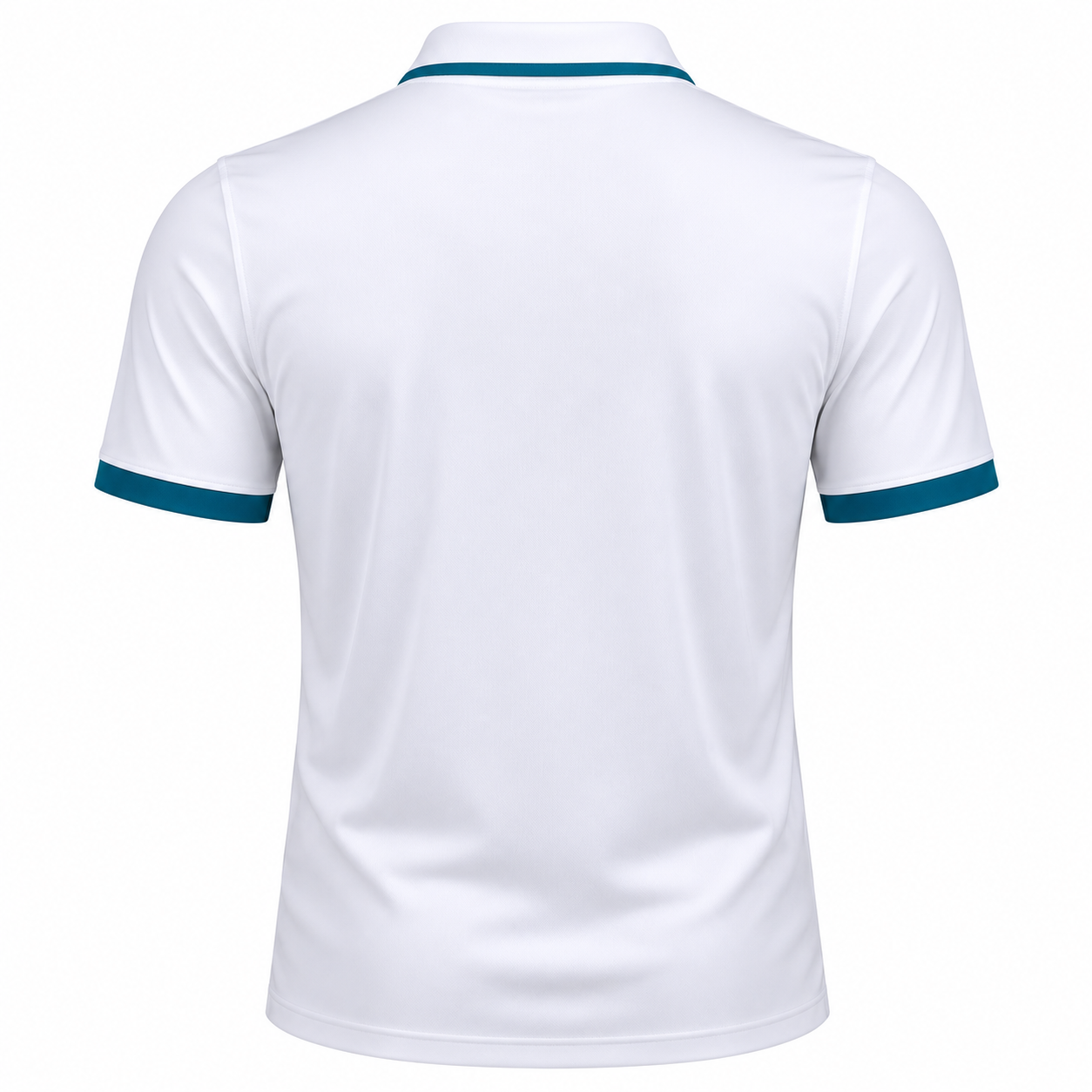 Custom men's tennis performance polo shirt with polo collar and embroidered team logo manufactured by PCG Sportswear
