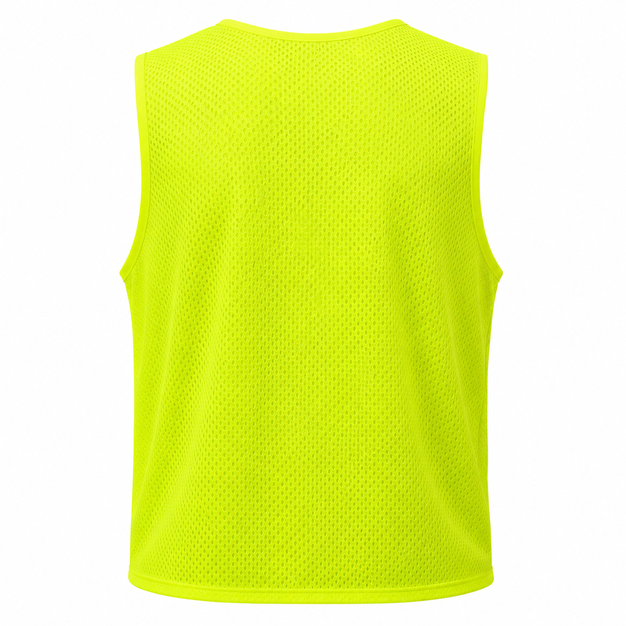 Custom adult mesh numbered practice pinnie scrimmage bib vest manufactured by PCG Sportswear