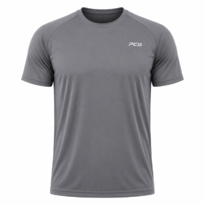 Custom men's performance athletic training t-shirt with moisture-wicking fabric manufactured by PCG Sportswear