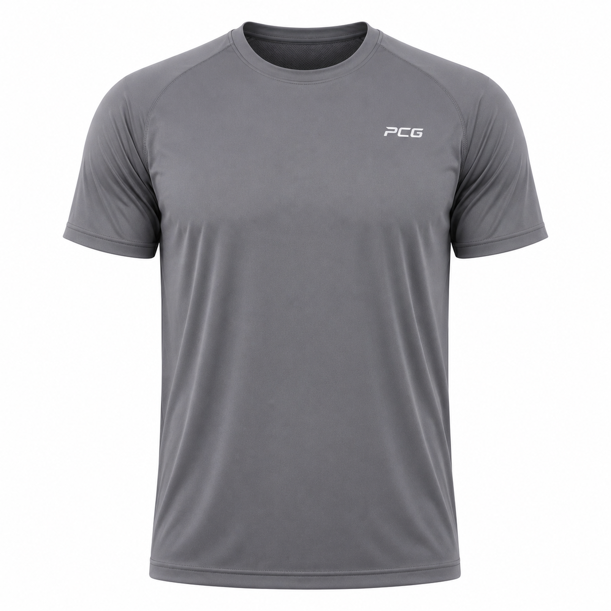 Custom men's performance athletic training t-shirt with moisture-wicking fabric manufactured by PCG Sportswear