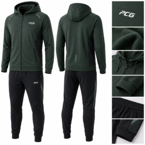 Custom Cross Country teamwear and warmup apparel featuring premium hoodie and joggers manufactured by PCG Sportswear