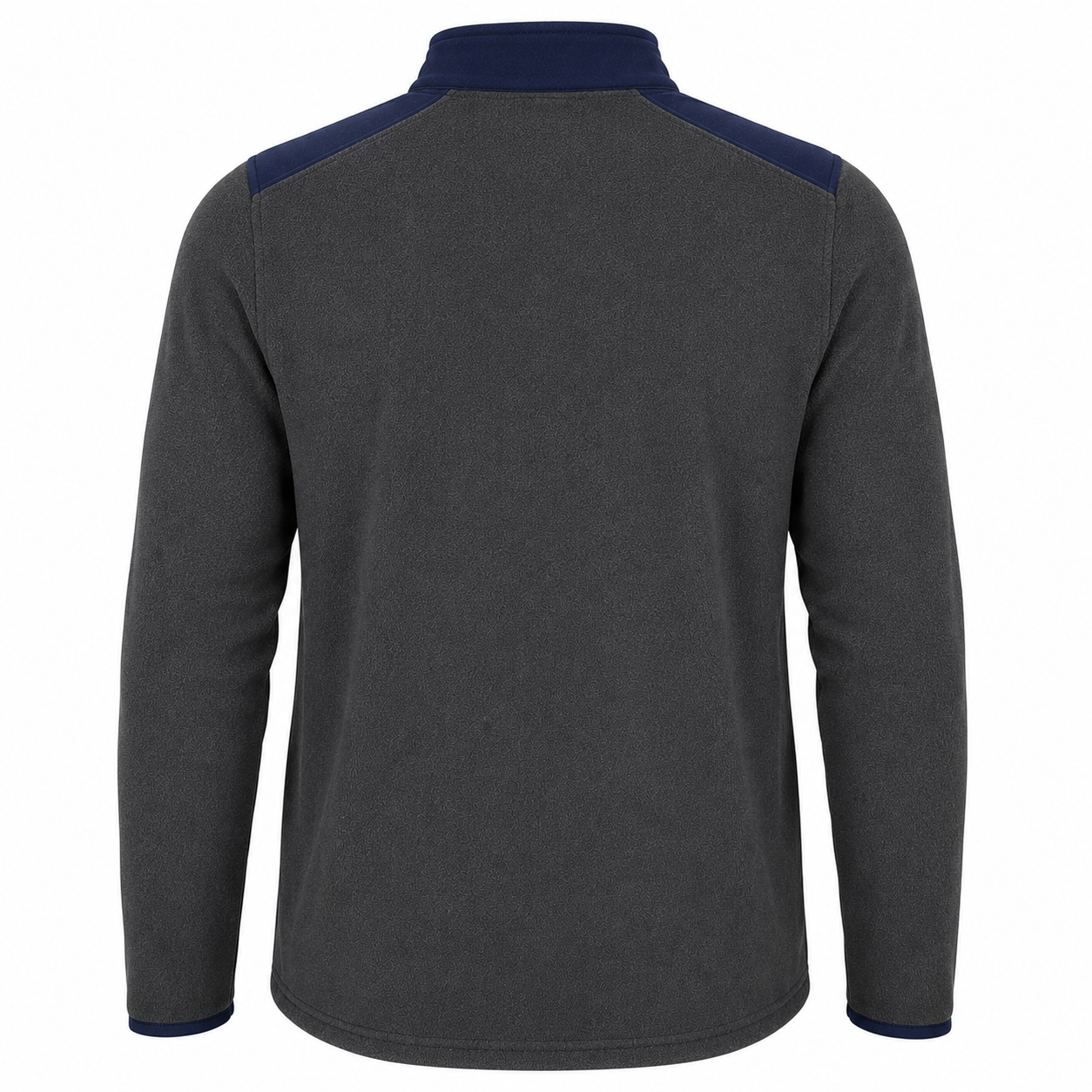Custom rugby quarter-zip fleece midlayer with stand-up collar and embroidered club logo manufactured by PCG Sportswear