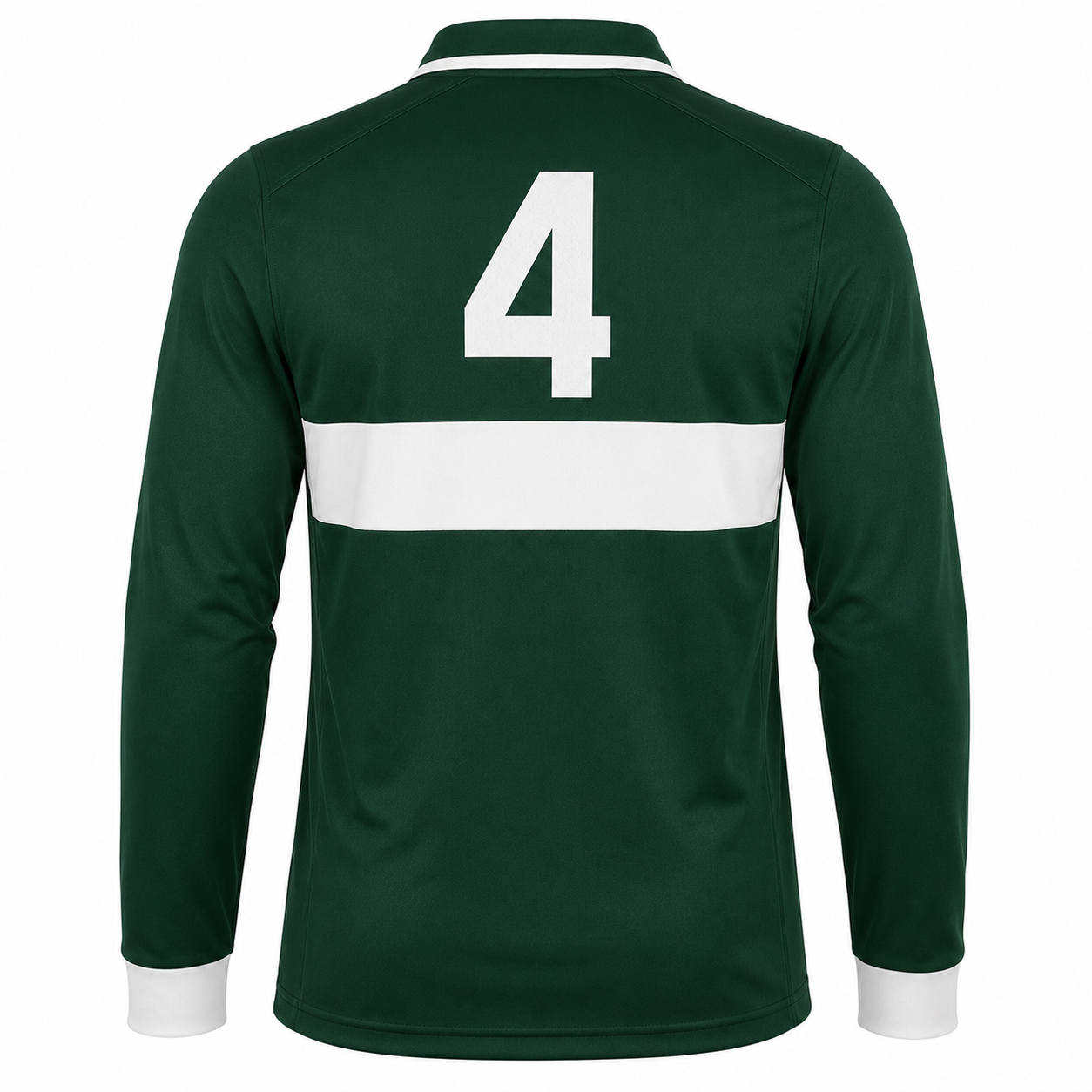 Custom long sleeve rugby match jersey reinforced polo collar with sublimated design manufactured by PCG Sportswear