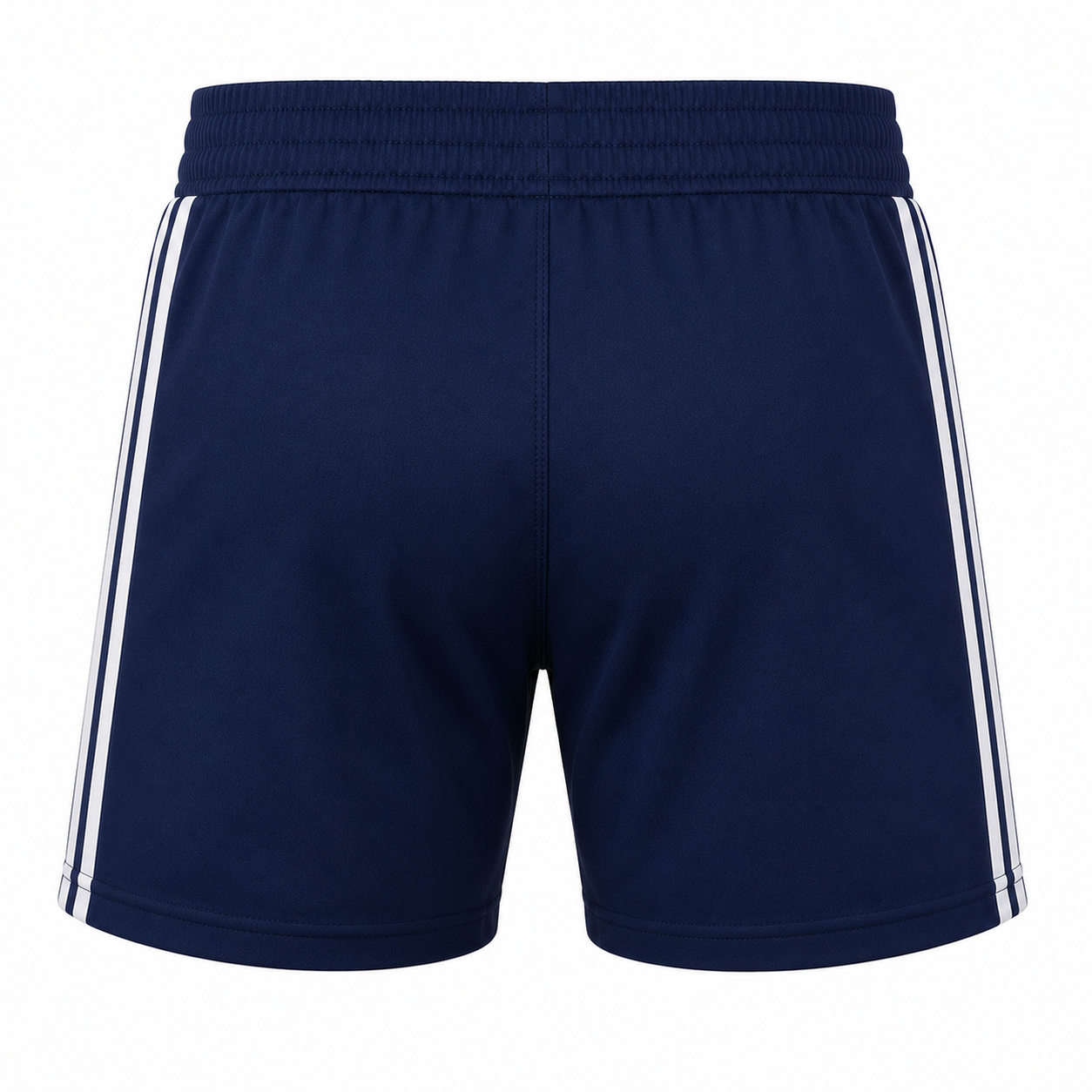 Custom rugby shorts wide elastic waistband with sublimated side stripe manufactured by PCG Sportswear