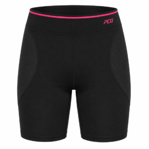 Custom softball sliding shorts mid-thigh compression with abrasion-resistant hip panels manufactured by PCG Sportswear