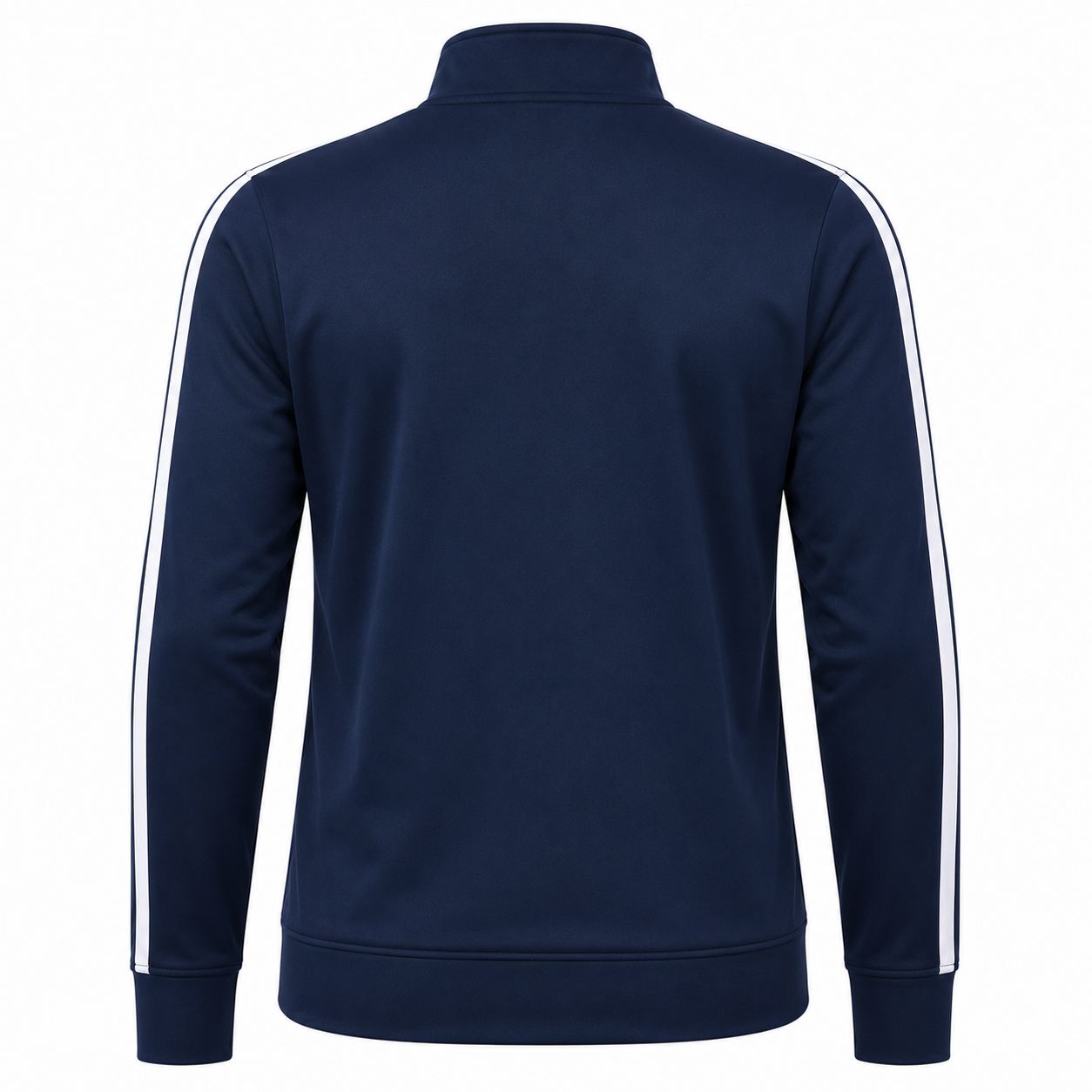 Custom volleyball warm-up full-zip track jacket with sublimated team design and stand-up collar manufactured by PCG Sportswear