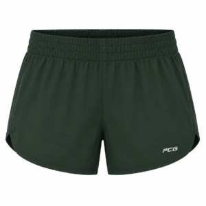 Custom women's athletic shorts for team sports with moisture-wicking performance fabric manufactured by PCG Sportswear