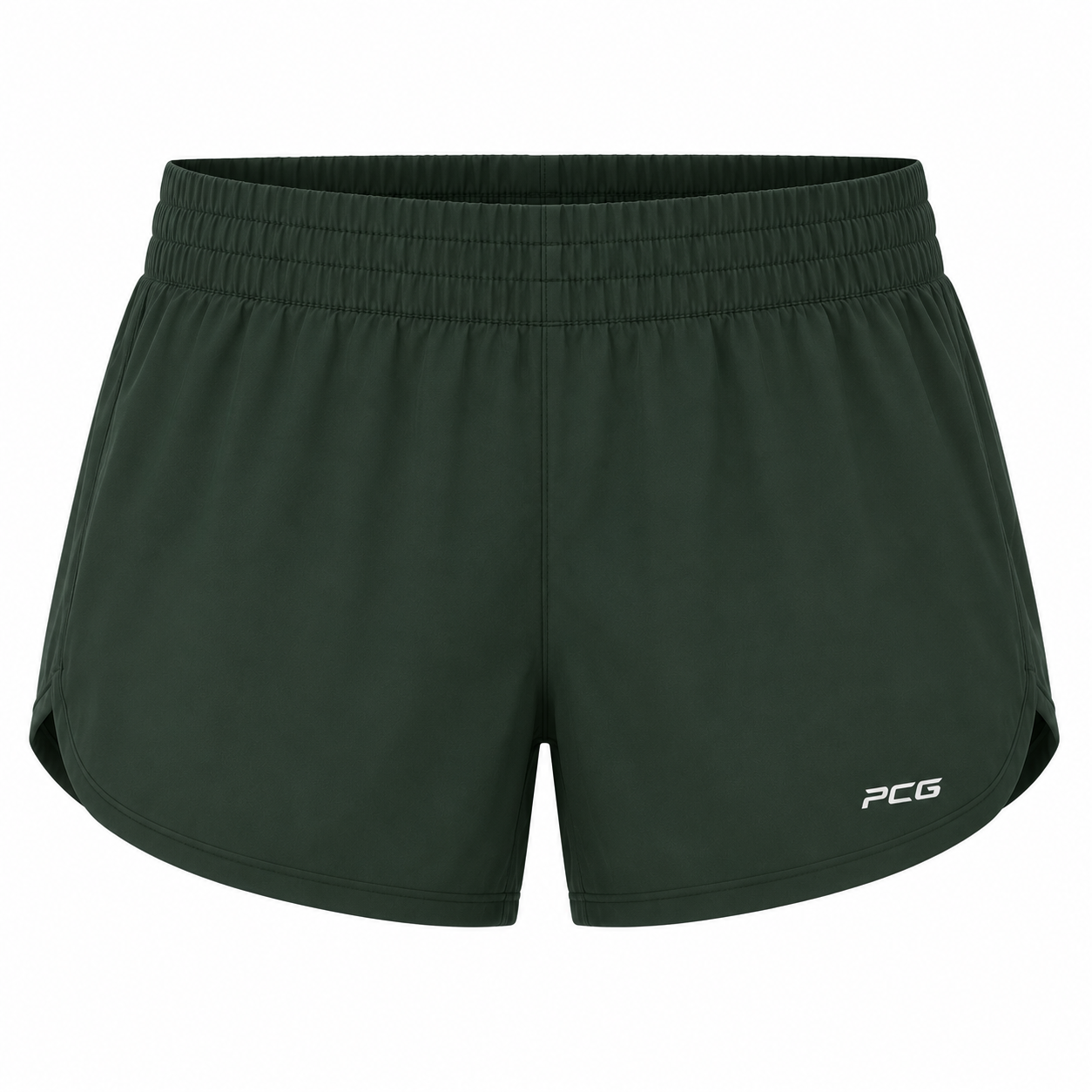 Custom women's athletic shorts for team sports with moisture-wicking performance fabric manufactured by PCG Sportswear