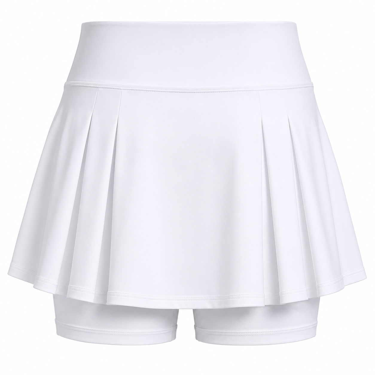 Custom women's athletic skort with built-in shorts liner for tennis softball and lacrosse manufactured by PCG Sportswear
