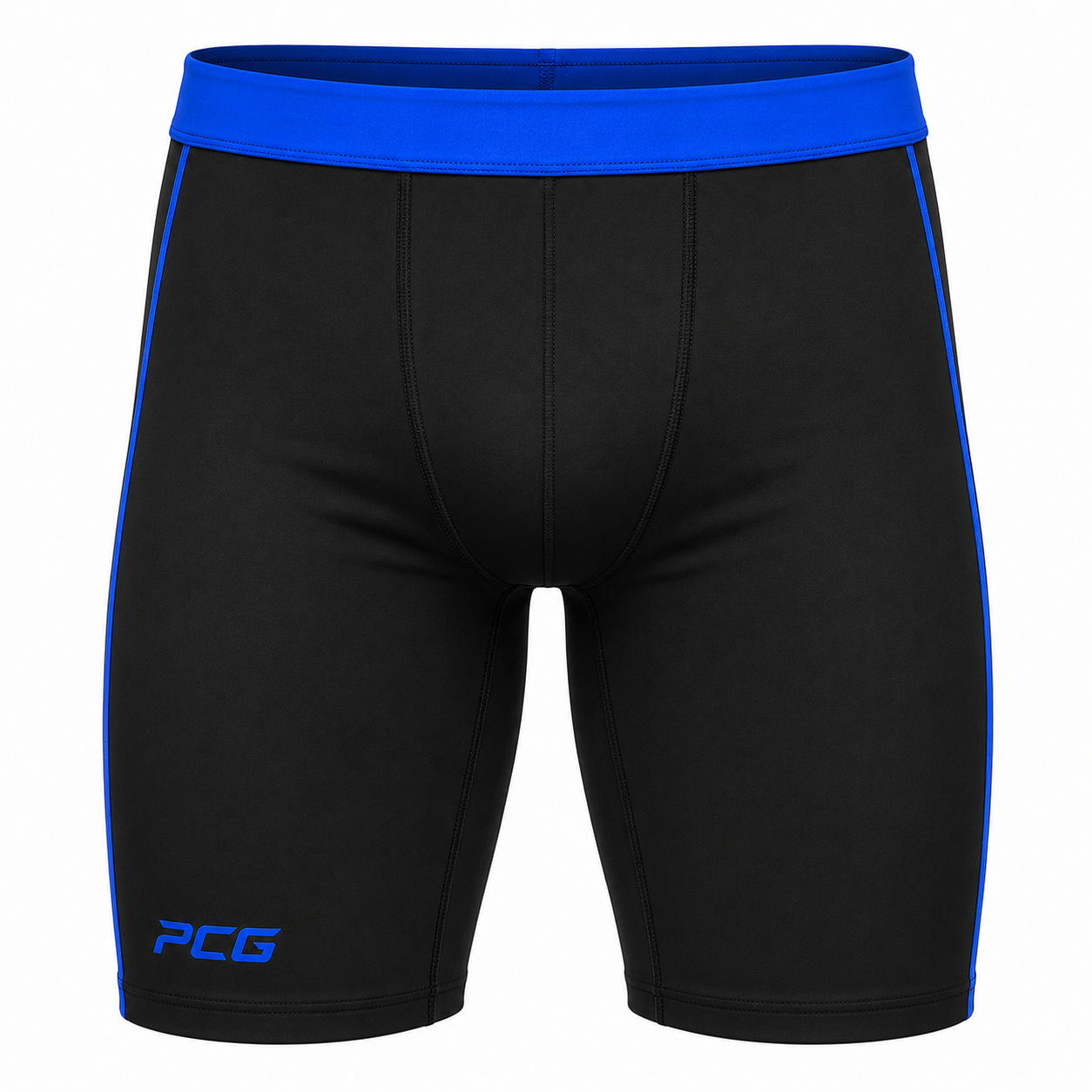 Custom wrestling compression shorts under-singlet with flat waistband and team colors manufactured by PCG Sportswear